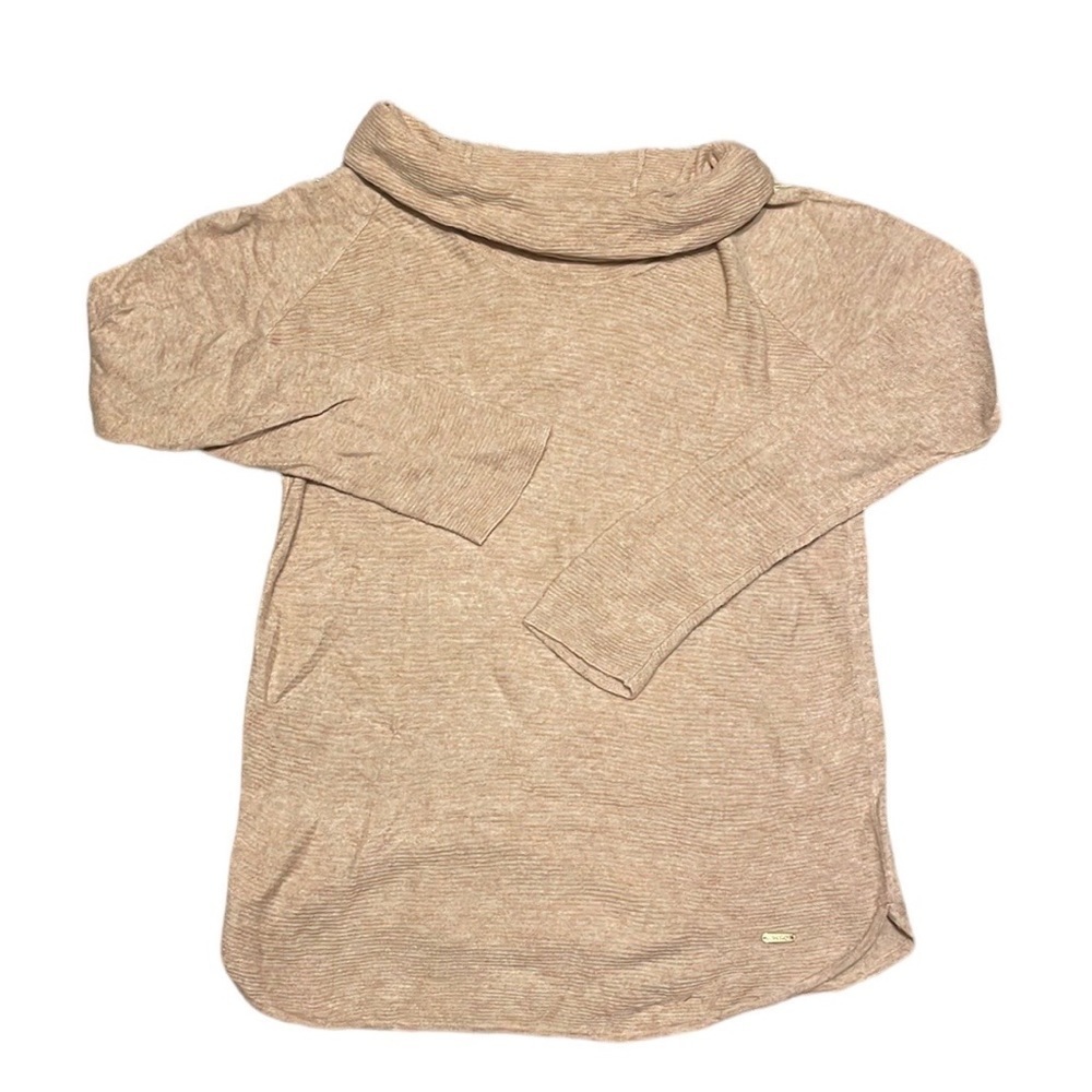 Calvin Klein Tan Turtle Neck Long Sleeve Sweater